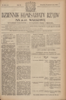 Dziennik Komisarjatu Rządu na M. St. Warszawę.R.3, № 233 (16 października 1922) = № 565