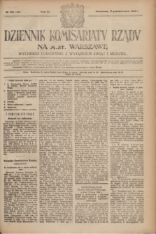 Dziennik Komisarjatu Rządu na M. St. Warszawę.R.3, № 234 (17 października 1922) = № 566