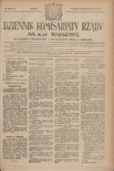 Dziennik Komisarjatu Rządu na M. St. Warszawę.R.3, № 235 (18 października 1922) = № 567