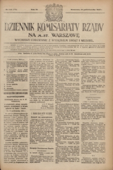 Dziennik Komisarjatu Rządu na M. St. Warszawę.R.3, № 240 (24 października 1922) = № 572