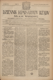 Dziennik Komisarjatu Rządu na M. St. Warszawę.R.3, № 243 (27 października 1922) = № 275