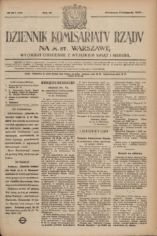 Dziennik Komisarjatu Rządu na M. St. Warszawę.R.3, № 247 (2 listopada 1922) = № 570