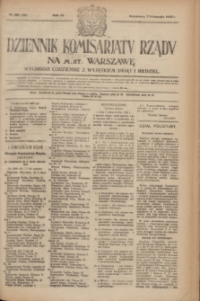 Dziennik Komisarjatu Rządu na M. St. Warszawę.R.3, № 251 (7 listopada 1922) = № 583