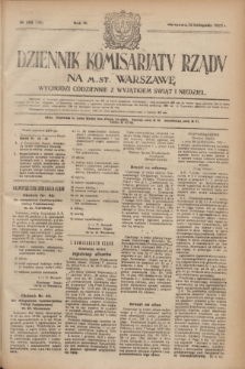 Dziennik Komisarjatu Rządu na M. St. Warszawę.R.3, № 256 (13 listopada 1922) = № 588