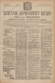Dziennik Komisarjatu Rządu na M. St. Warszawę.R.3, № 263 (21 listopada 1922) = № 595