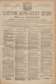 Dziennik Komisarjatu Rządu na M. St. Warszawę.R.3, № 264 (22 listopada 1922) = № 596