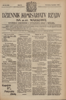 Dziennik Komisarjatu Rządu na M. St. Warszawę.R.3, № 274 (4 grudnia 1922) = № 606
