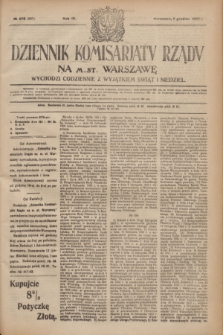 Dziennik Komisarjatu Rządu na M. St. Warszawę.R.3, № 275 (5 grudnia 1922) = № 607