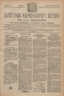 Dziennik Komisarjatu Rządu na M. St. Warszawę.R.3, № 284 (16 grudnia 1922) = № 616