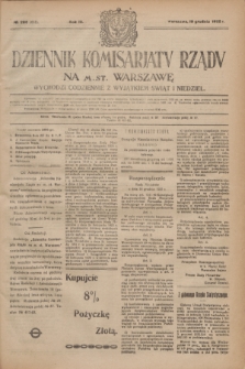 Dziennik Komisarjatu Rządu na M. St. Warszawę.R.3, № 286 (19 grudnia 1922) = № 618