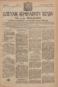 Dziennik Komisarjatu Rządu na M. St. Warszawę.R.3, № 287 (20 grudnia 1922) = № 619