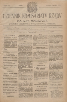 Dziennik Komisarjatu Rządu na M. St. Warszawę.R.3, № 288 (21 grudnia 1922) = № 622