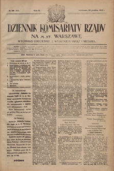 Dziennik Komisarjatu Rządu na M. St. Warszawę.R.3, № 291 (28 grudnia 1922) = № 623