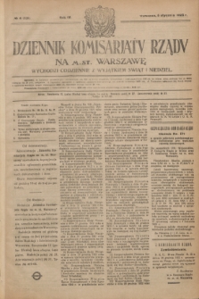 Dziennik Komisarjatu Rządu na M. St. Warszawę.R.4, № 4 (5 stycznia 1923) = № 629