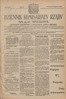Dziennik Komisarjatu Rządu na M. St. Warszawę.R.4, № 9 (12 stycznia 1923) = № 634