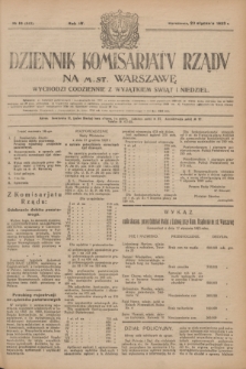 Dziennik Komisarjatu Rządu na M. St. Warszawę.R.4, № 18 (23 stycznia 1923) = № 643