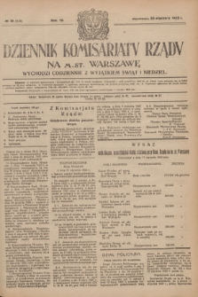 Dziennik Komisarjatu Rządu na M. St. Warszawę.R.4, № 19 (24 stycznia 1923) = № 644