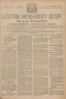 Dziennik Komisarjatu Rządu na M. St. Warszawę.R.4, № 21 (26 stycznia 1923) = № 646