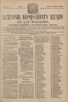 Dziennik Komisarjatu Rządu na M. St. Warszawę.R.4, № 25 (31 stycznia 1923) = № 650