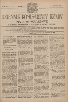 Dziennik Komisarjatu Rządu na M. St. Warszawę.R.4, № 32 (9 lutego 1923) = № 657