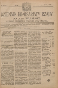Dziennik Komisarjatu Rządu na M. St. Warszawę.R.4, № 33 (10 lutego 1923) = № 658
