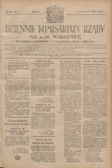 Dziennik Komisarjatu Rządu na M. St. Warszawę.R.4, № 45 (24 lutego 1923) = № 670