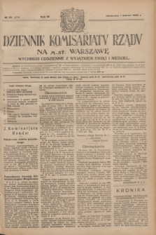 Dziennik Komisarjatu Rządu na M. St. Warszawę.R.4, № 49 (1 marca 1923) = № 674