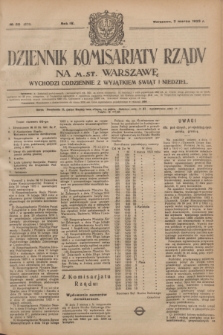 Dziennik Komisarjatu Rządu na M. St. Warszawę.R.4, № 50 (2 marca 1923) = № 675