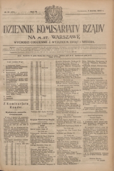 Dziennik Komisarjatu Rządu na M. St. Warszawę.R.4, № 51 (3 marca 1923) = № 676