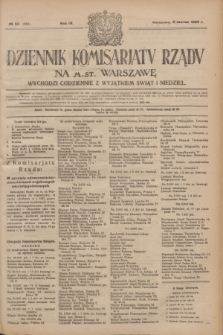 Dziennik Komisarjatu Rządu na M. St. Warszawę.R.4, № 55 (8 marca 1923) = № 680