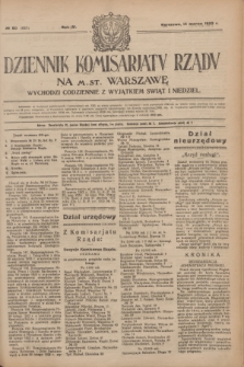 Dziennik Komisarjatu Rządu na M. St. Warszawę.R.4, № 60 (14 marca 1923) = № 685
