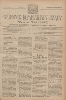Dziennik Komisarjatu Rządu na M. St. Warszawę.R.4, № 66 (21 marca 1923) = № 691