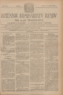 Dziennik Komisarjatu Rządu na M. St. Warszawę.R.4, № 67 (22 marca 1923) = № 692