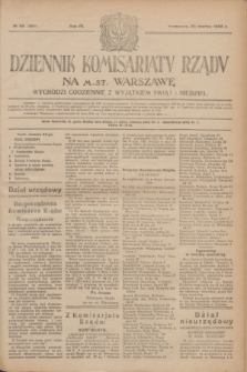 Dziennik Komisarjatu Rządu na M. St. Warszawę.R.4, № 69 (24 marca 1923) = № 694