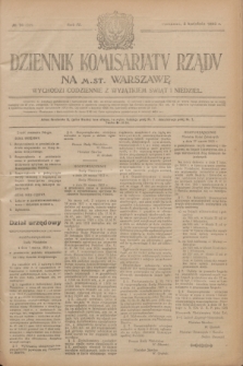 Dziennik Komisarjatu Rządu na M. St. Warszawę.R.4, № 76 (5 kwietnia 1923) = № 701