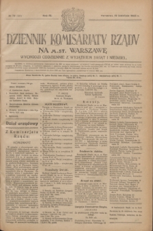 Dziennik Komisarjatu Rządu na M. St. Warszawę.R.4, № 79 (10 kwietnia 1923) = № 704