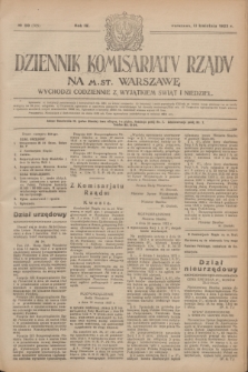 Dziennik Komisarjatu Rządu na M. St. Warszawę.R.4, № 80 (11 kwietnia 1923) = № 705