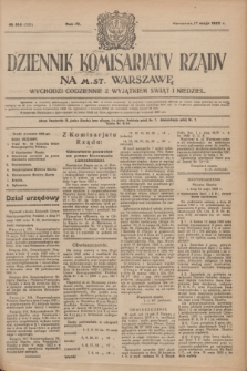 Dziennik Komisarjatu Rządu na M. St. Warszawę.R.4, № 108 (17 maja 1923) = № 733
