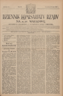Dziennik Komisarjatu Rządu na M. St. Warszawę.R.4, № 109 (18 maja 1923) = № 734