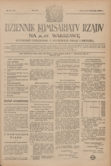 Dziennik Komisarjatu Rządu na M. St. Warszawę.R.4, № 111 (22 maja 1923) = № 736