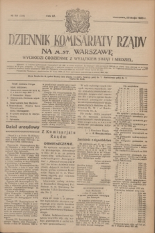 Dziennik Komisarjatu Rządu na M. St. Warszawę.R.4, № 114 (25 maja 1923) = № 739
