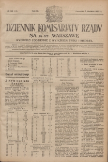 Dziennik Komisarjatu Rządu na M. St. Warszawę.R.4, № 122 (5 czerwca 1923) = № 746