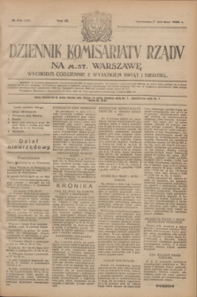 Dziennik Komisarjatu Rządu na M. St. Warszawę.R.4, № 124 (7 czerwca 1923) = № 748