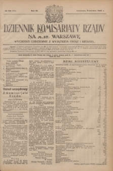 Dziennik Komisarjatu Rządu na M. St. Warszawę.R.4, № 126 (9 czerwca 1923) = № 750