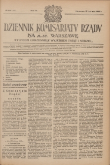 Dziennik Komisarjatu Rządu na M. St. Warszawę.R.4, № 134 (19 czerwca 1923) = № 758