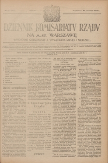 Dziennik Komisarjatu Rządu na M. St. Warszawę.R.4, № 137 (22 czerwca 1923) = № 761