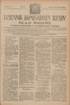 Dziennik Komisarjatu Rządu na M. St. Warszawę.R.4, № 139 (25 czerwca 1923) = № 763