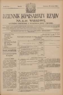 Dziennik Komisarjatu Rządu na M. St. Warszawę.R.4, № 141 (27 czerwca 1923) = № 765