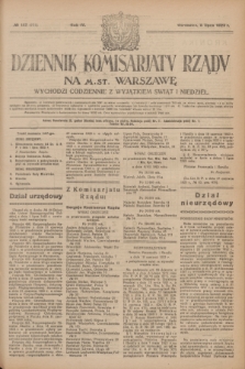 Dziennik Komisarjatu Rządu na M. St. Warszawę.R.4, № 147 (5 lipca 1923) = № 771