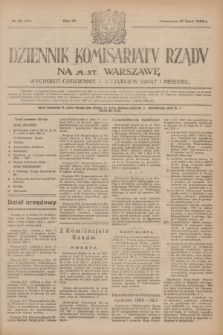 Dziennik Komisarjatu Rządu na M. St. Warszawę.R.4, № 151 (10 lipca 1923) = № 774
